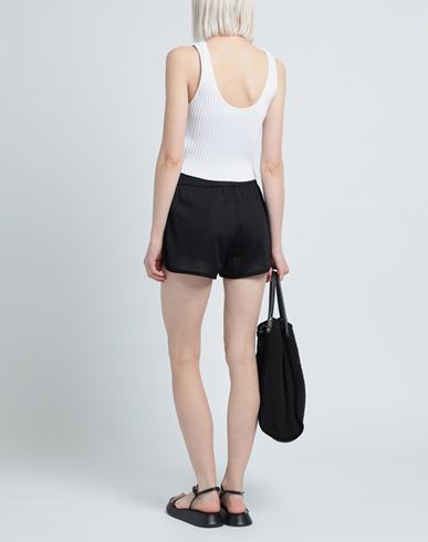 Woman Shorts & Bermuda Shorts Black Size 6 Viscose