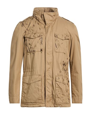 Man Coat Sand Size 40 Cotton
