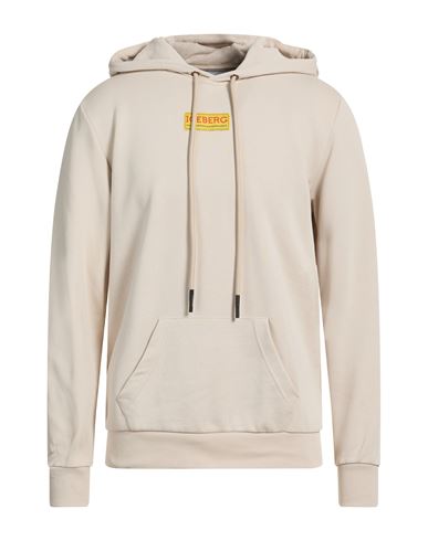 Felpa Man Sweatshirt Ivory Size L Cotton, Polyester