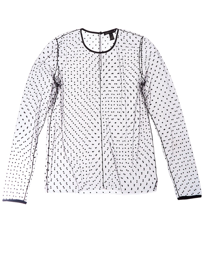 Kiki de Montparnasse Merci Silk-Trim Top