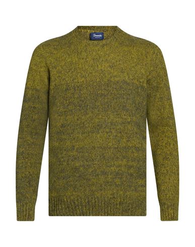 Man Sweater Military green Size 36 Lambswool