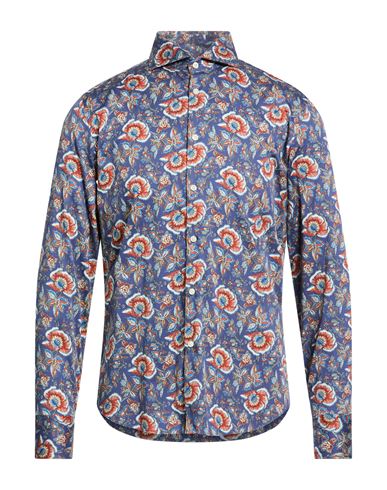 Man Shirt Blue Size 15 ½ Cotton, Elastane