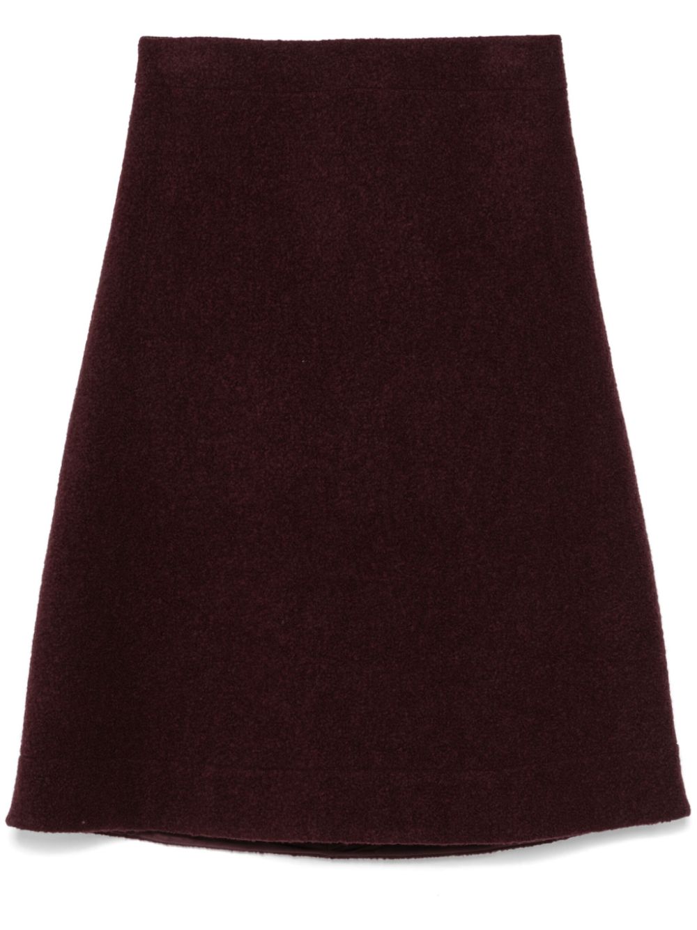 A-line midi skirt - Red
