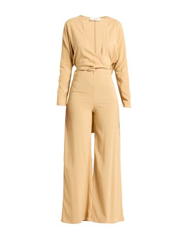 Woman Jumpsuit Mustard Size 10 Viscose, Elastane
