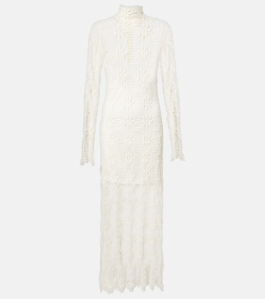 Talia floral cotton-blend lace maxi dress