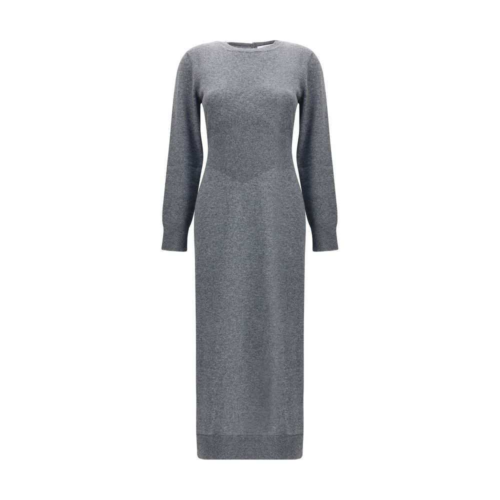 Cashmere Knit Dress — Gray