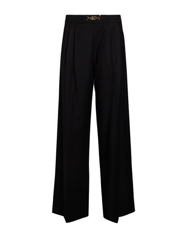 Woman Pants Black Size 2 Polyester, Metal, Rayon