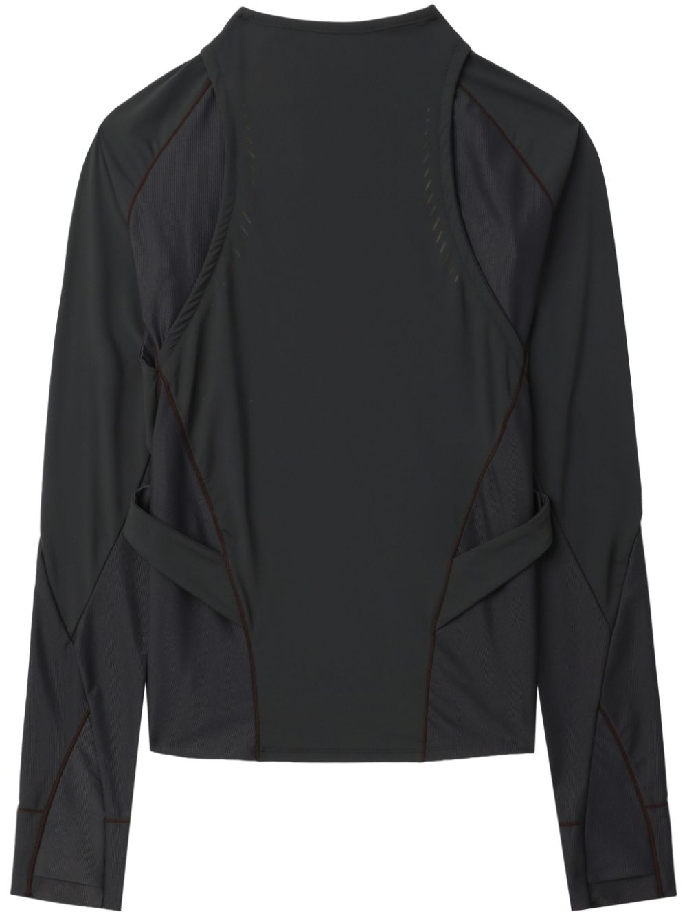 Stretch-design track top - Grey