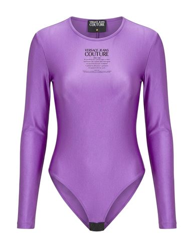 Woman Bodysuit Purple Size 6 Polyamide, Elastane