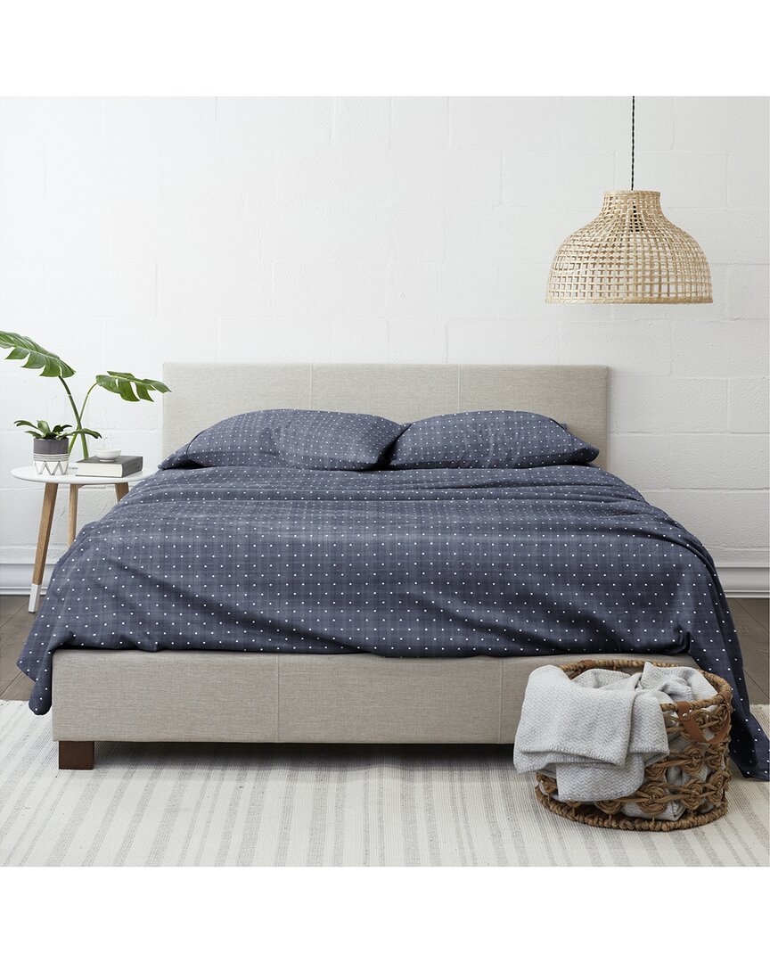 Premium Ultra Soft Polka Dot Pattern 4Pc Bed Sheet Set