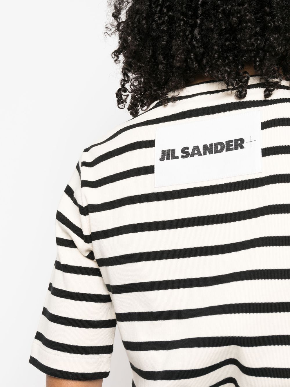 Jil Sander Plus Striped Cotton T Shirt