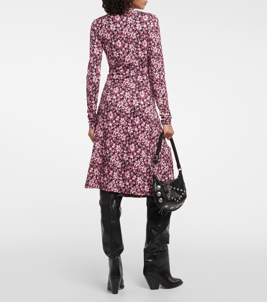 Lania printed jersey midi dress
