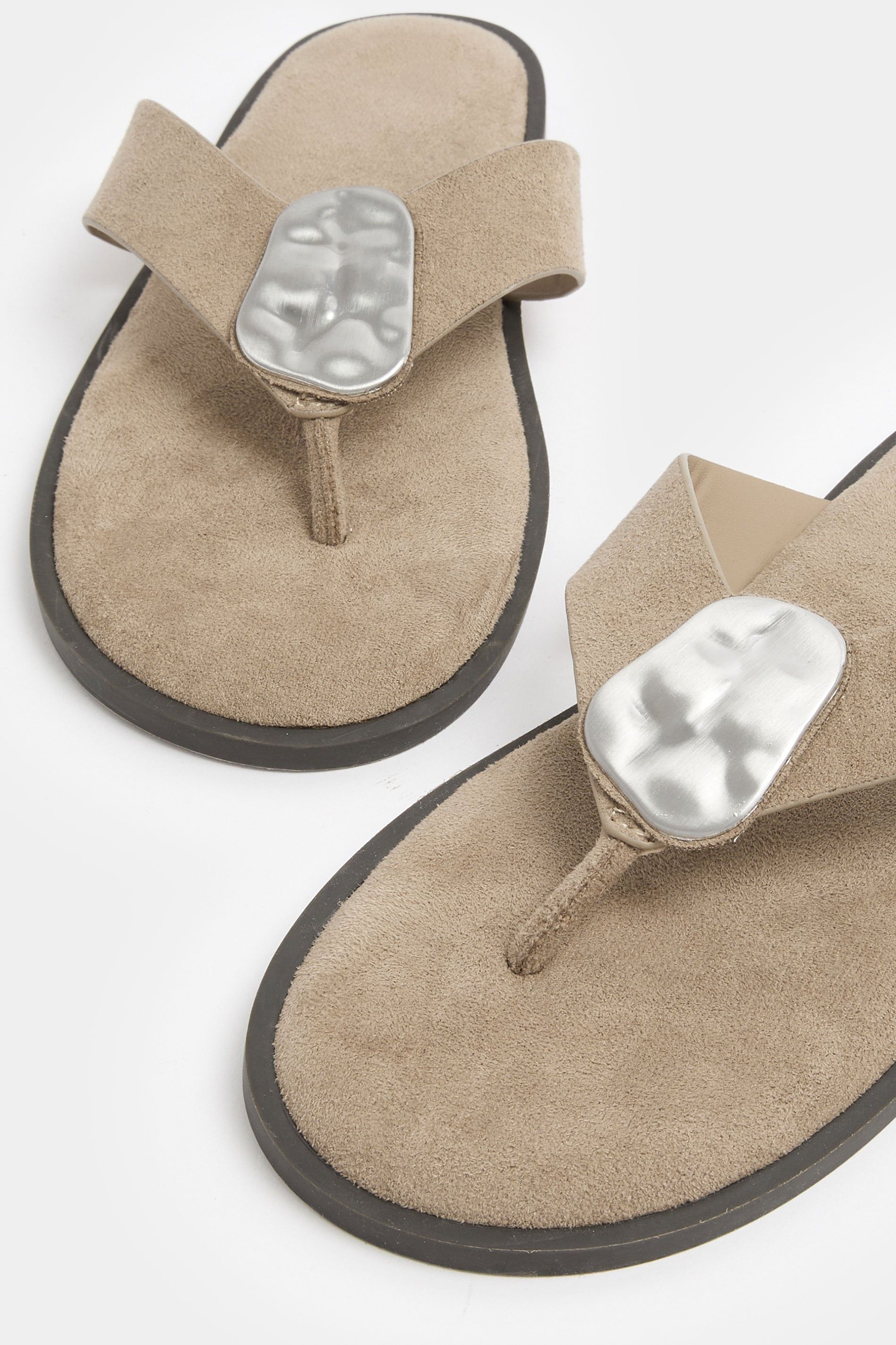 Yours Women's Disk Sandals In Extra Wide EEE Fit in Natural | : 5EEE