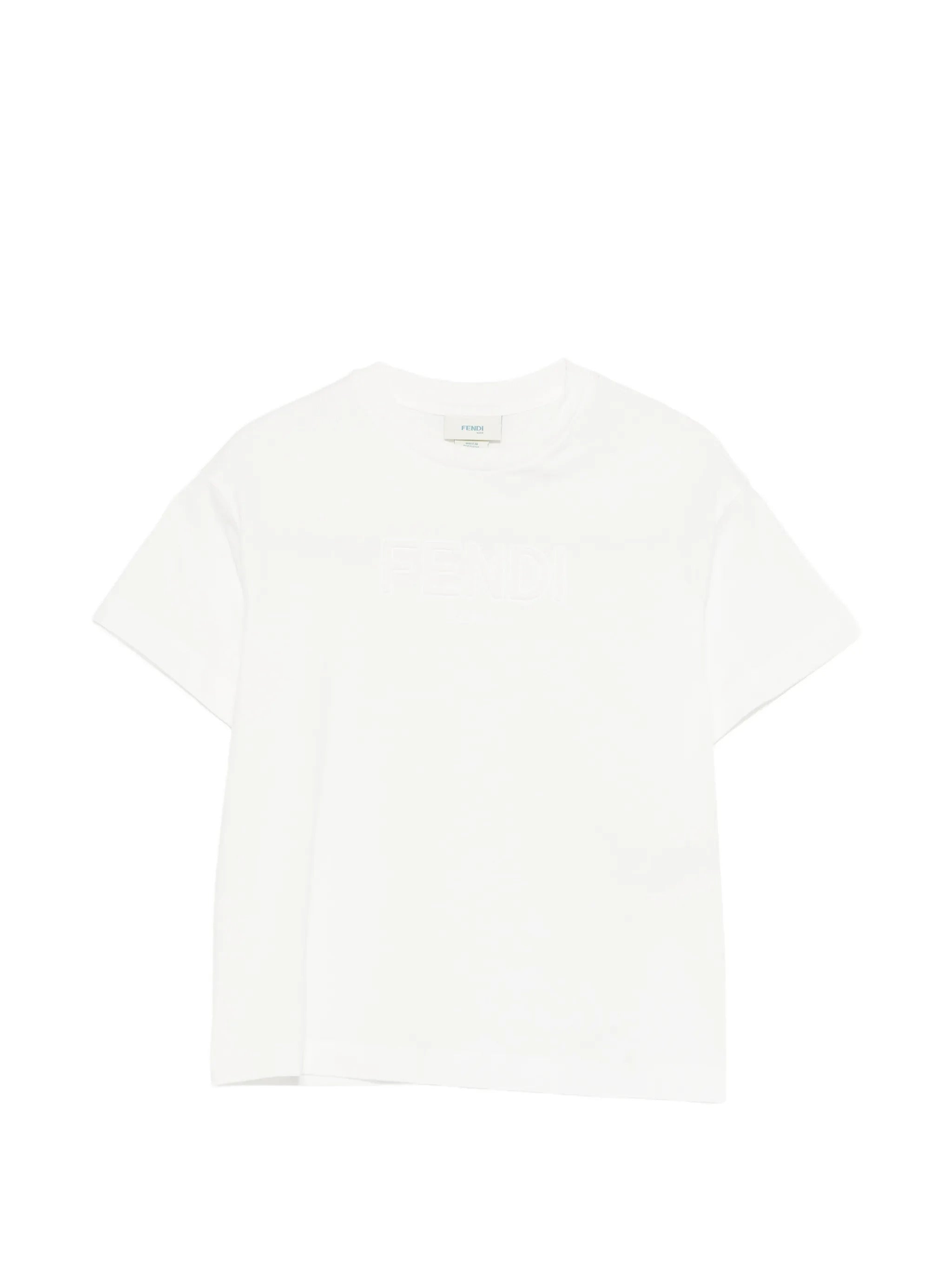 Mini Embossed Logo Neck T-Shirt