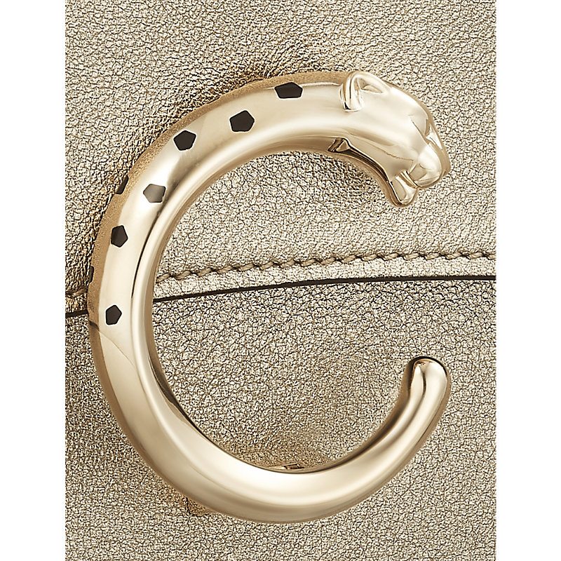 Womens Panthère De Chain Leather Mini Cross-Body Bag