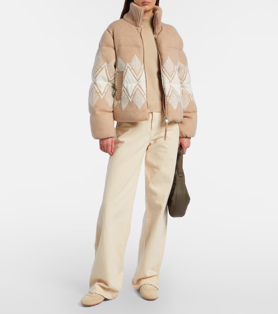 Belinda knitted puffer jacket