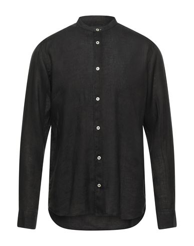 Man Shirt Dark brown Size 15 Linen