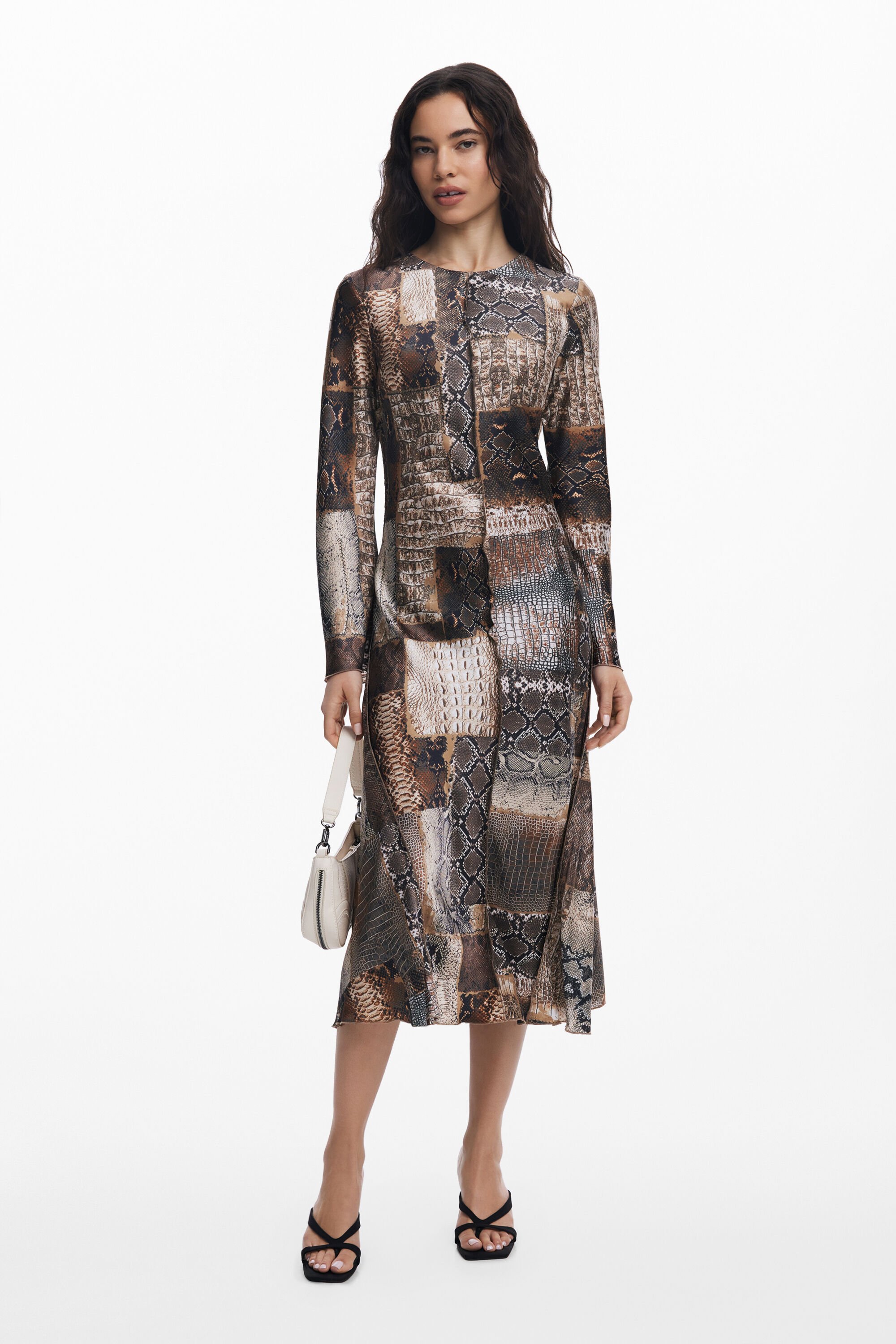 Flowy animal print dress