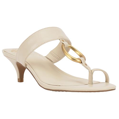 Kimena Leather Thong Sandal - Panna Creme