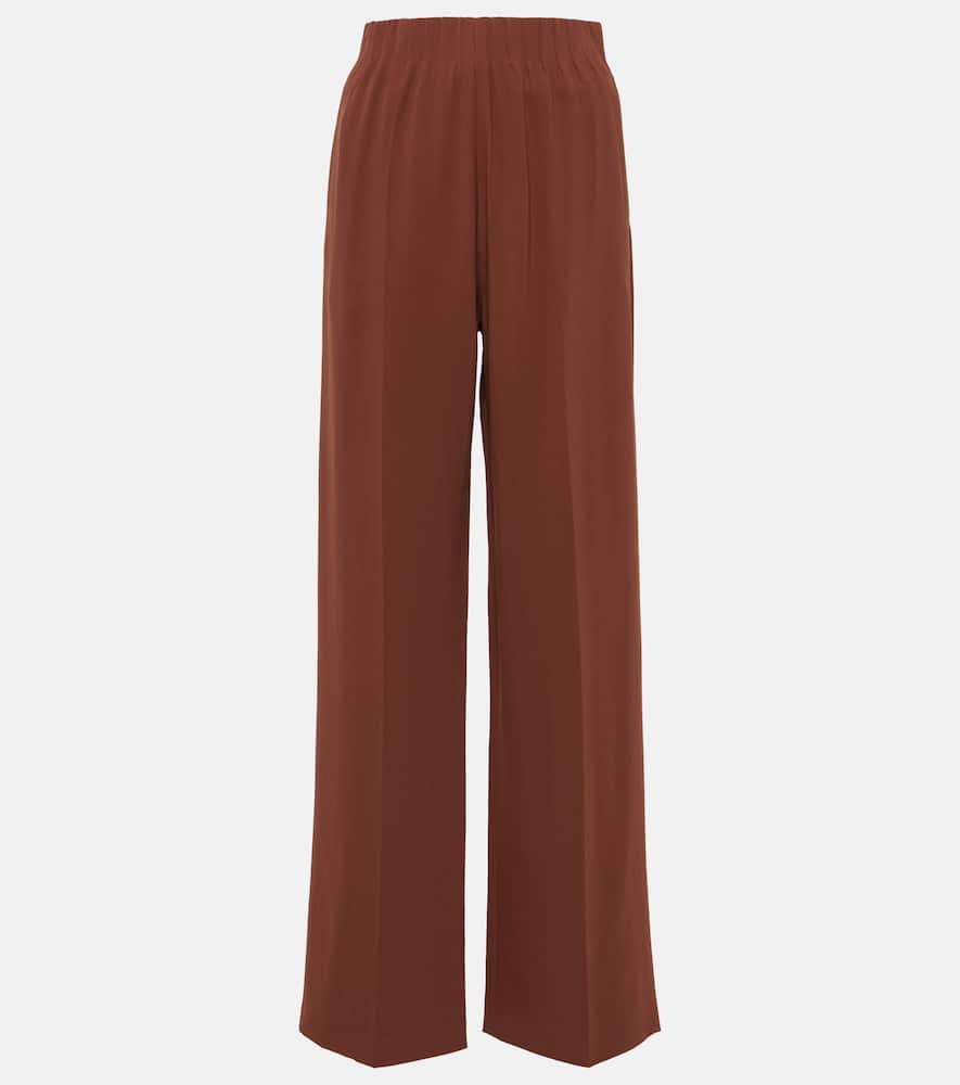 Maud high-rise lamé wide-leg pants