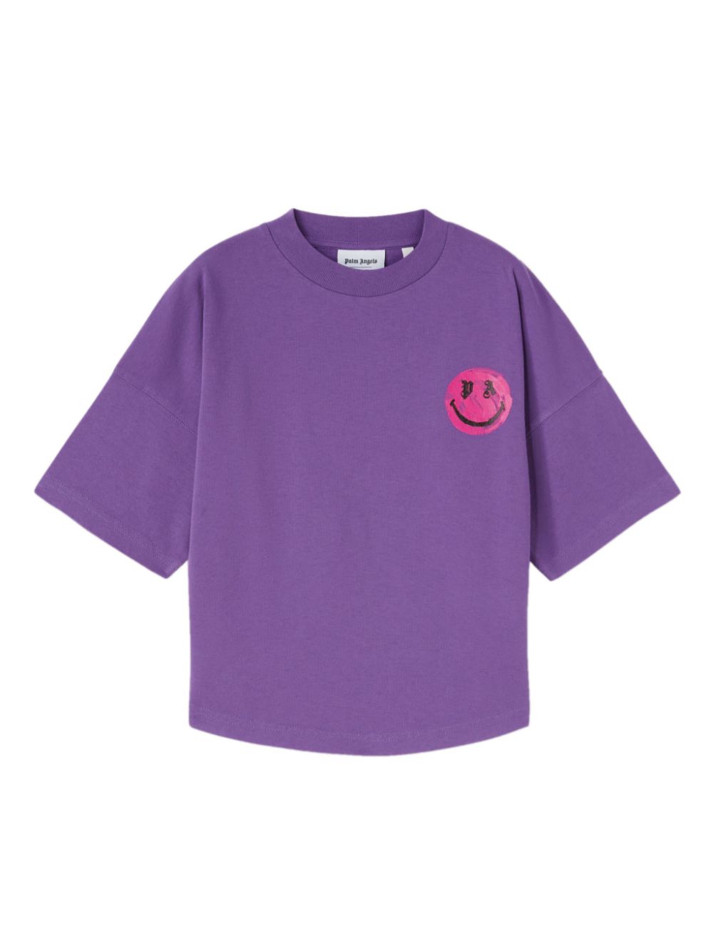 X Smiley cotton T-shirt - Purple