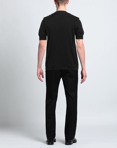 Man Sweater Black Size L Cotton