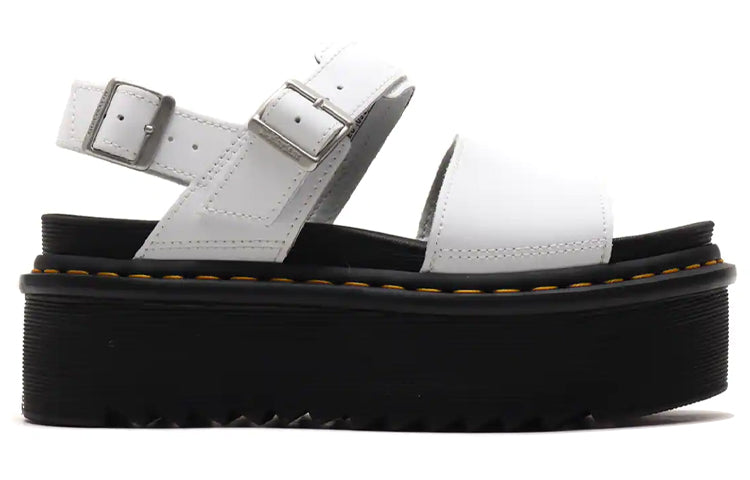 (WMNS) Voss Leather Thick Bottom Sandals White