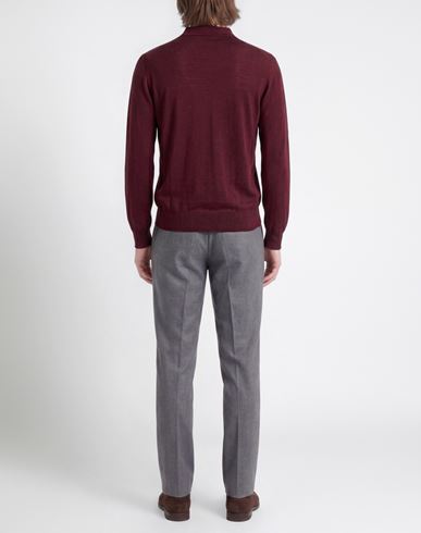 Man Sweater Burgundy Size 42 Merino Wool