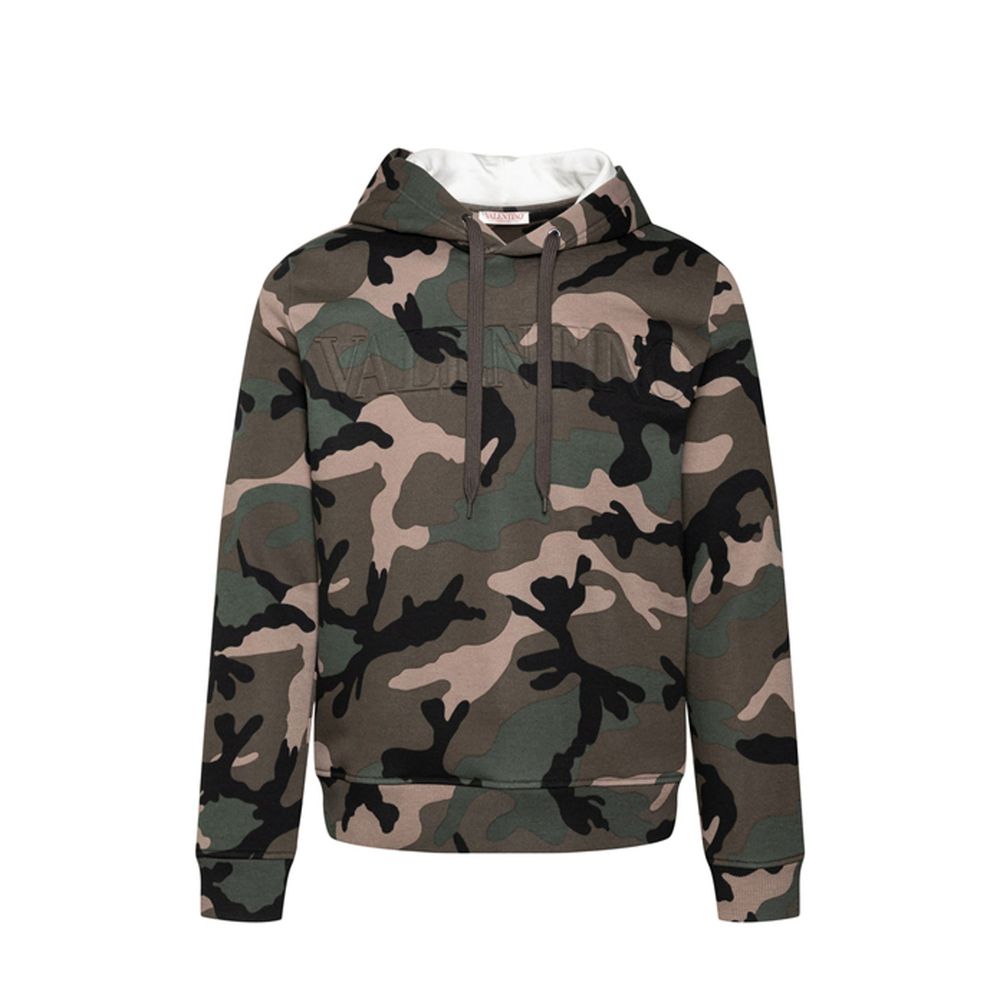 Camouflage Cotton Sweatshirt — Multicolor