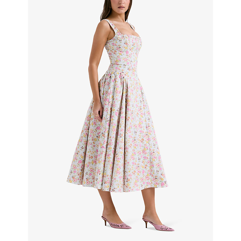 Dorothy Floral-print Woven Midi Dress