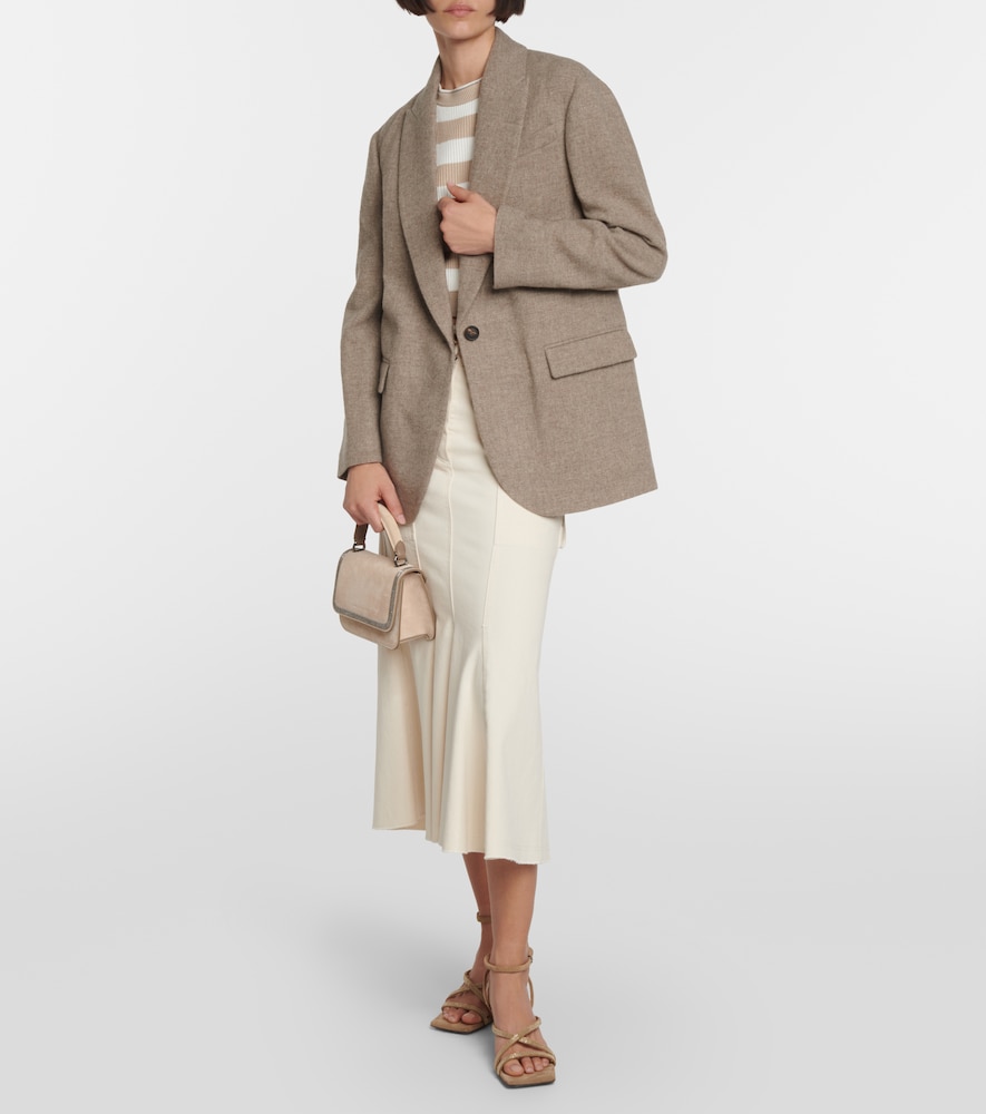 Single-breasted yak wool blazer