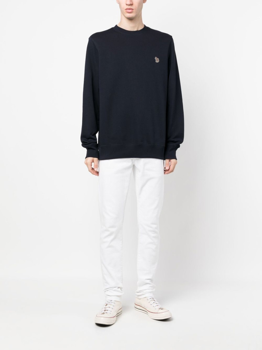 Blue Zebra logo cotton sweatshirt