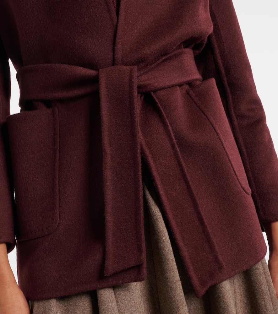 Harold camel hair wrap coat