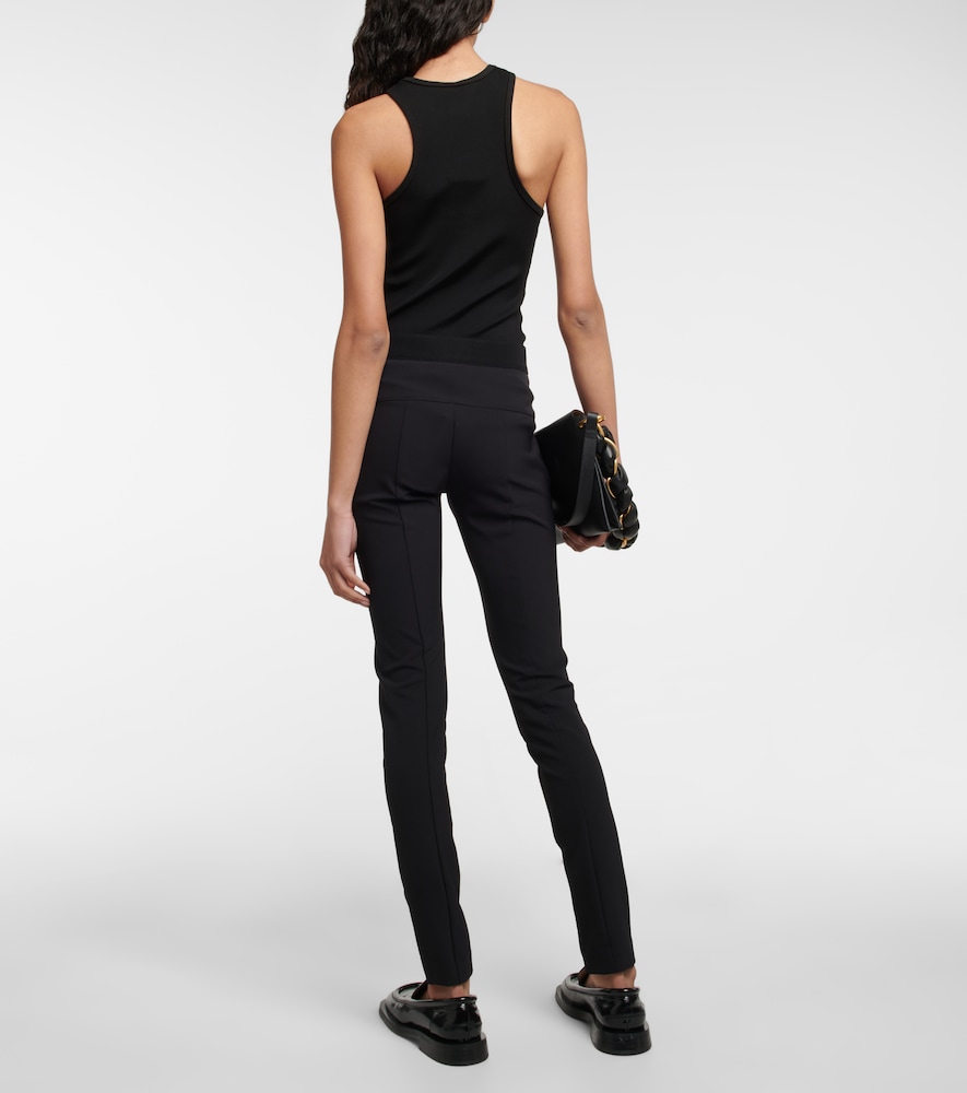 Scuba nylon-blend leggings