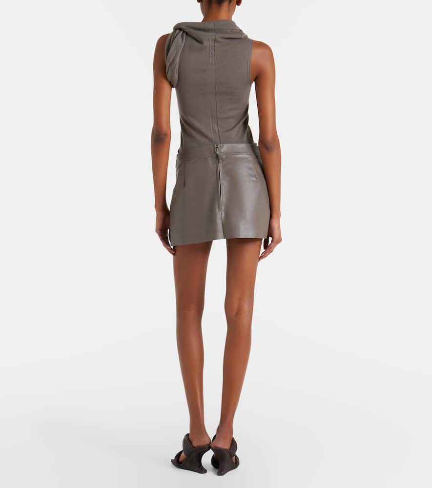 Fog leather miniskirt