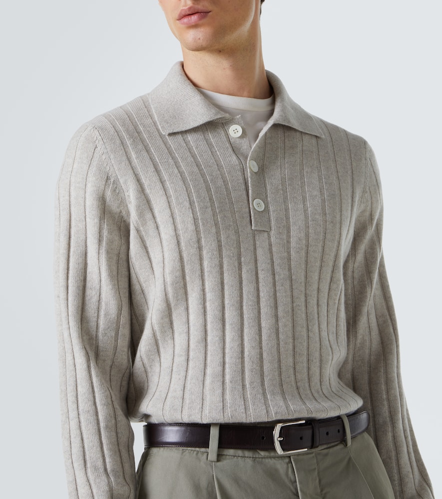 Cashmere polo sweater