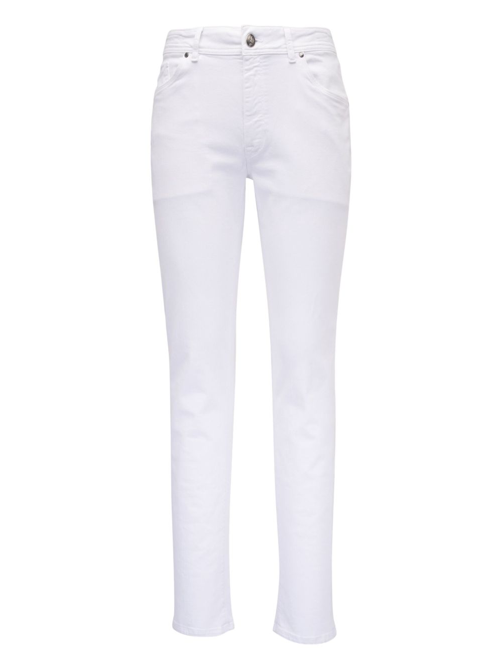 BARMAS logo-patch trousers - White