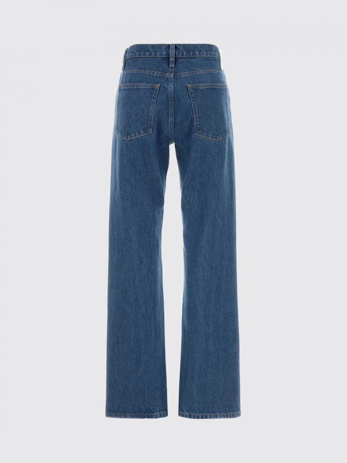 High Rise Straight Jeans in Medium Denim