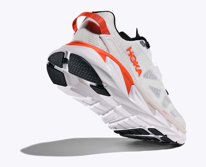 HOKA Elevon 2 TS Shoes in White/Bell Pepper