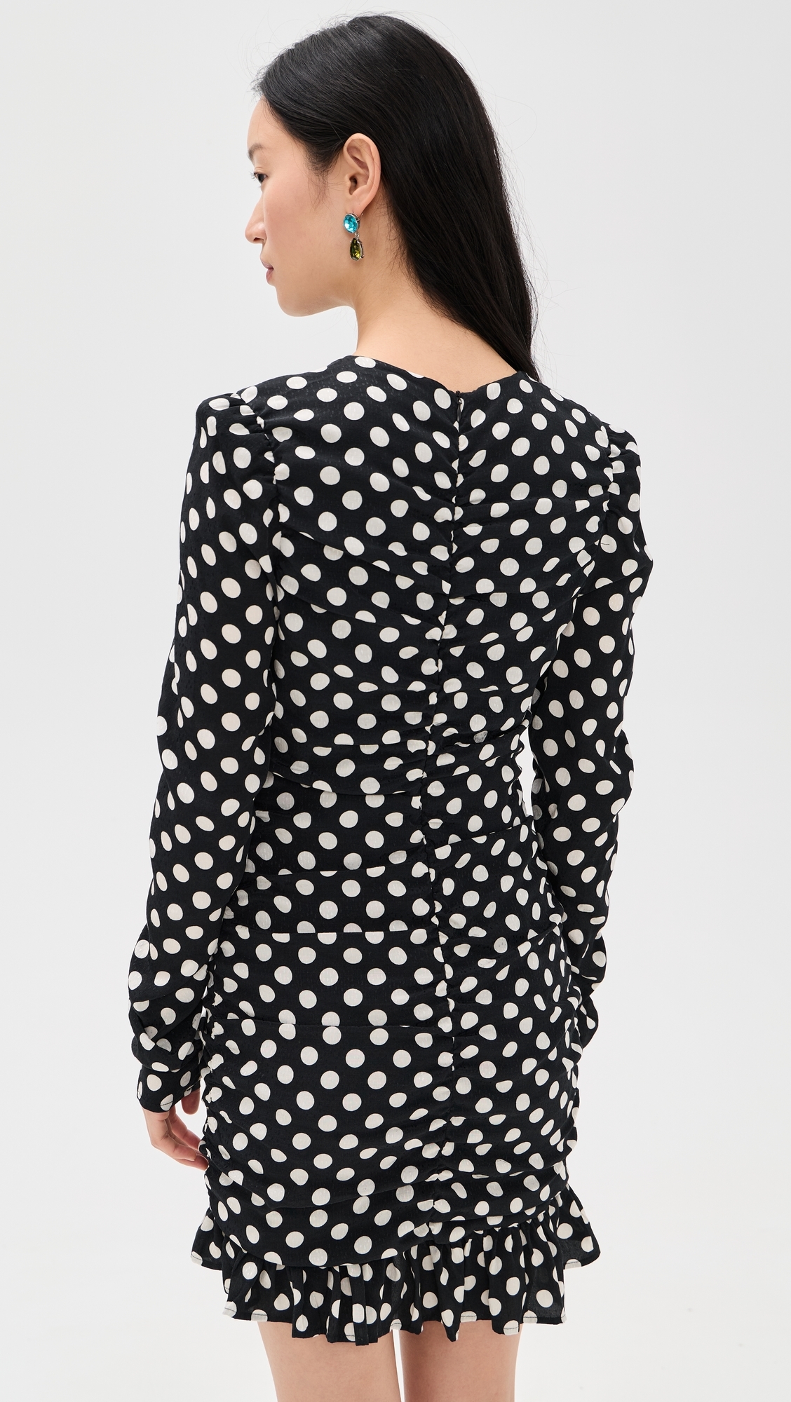 Jast Ruched Mini Dress Combo4 Black