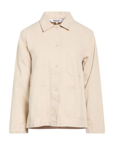 Woman Jacket Beige Size L Cotton
