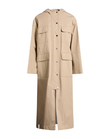 Woman Overcoat & Trench Coat Sand Size 4 Cotton, Polyamide, Polyurethane, Brass