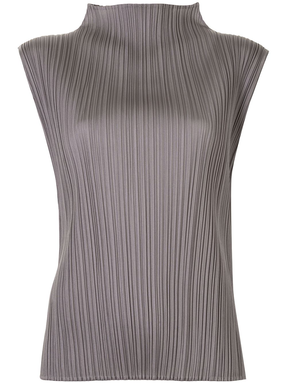 Pleats Please Issey Miyake sleeveless pleated top - Grey