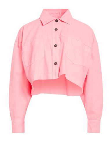 Woman Shirt Pink Size 6 Cotton
