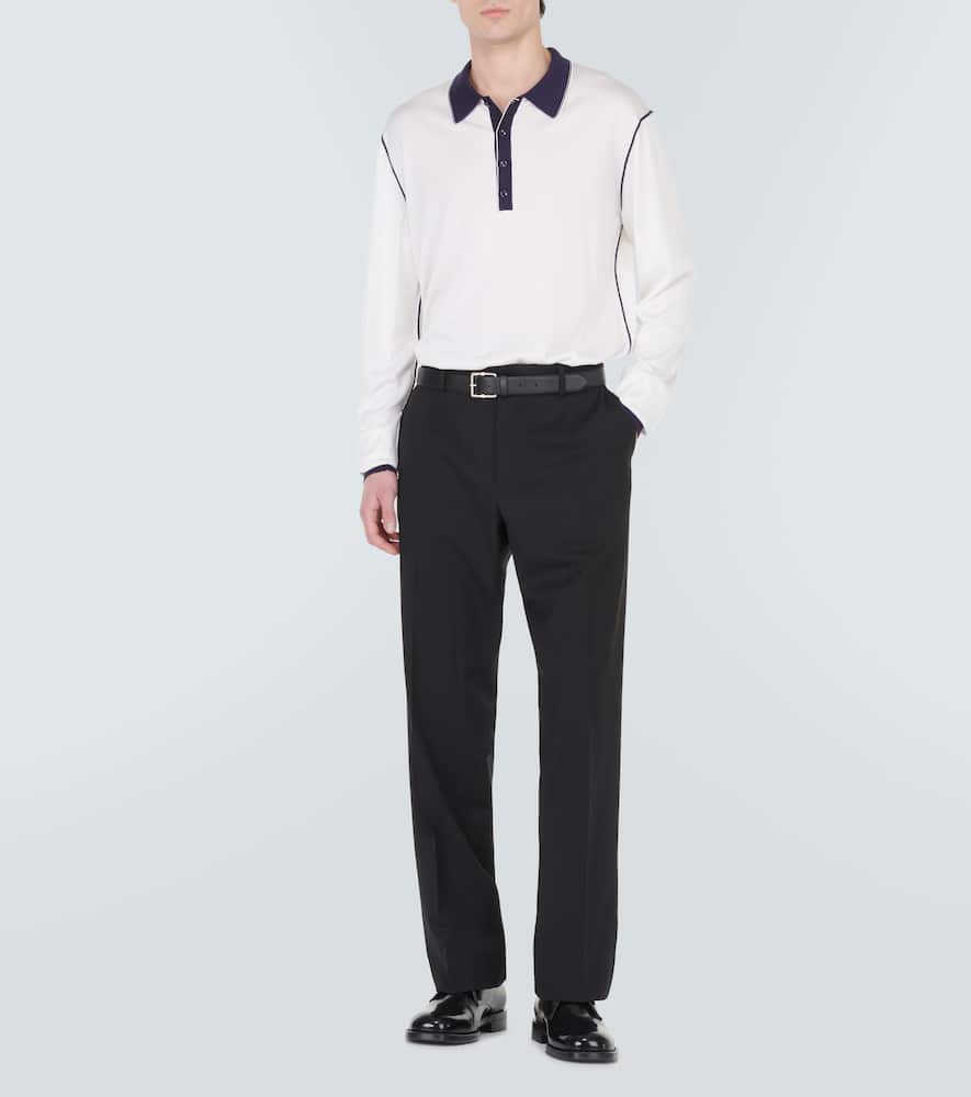 Dolce & Gabbana Silk polo sweater