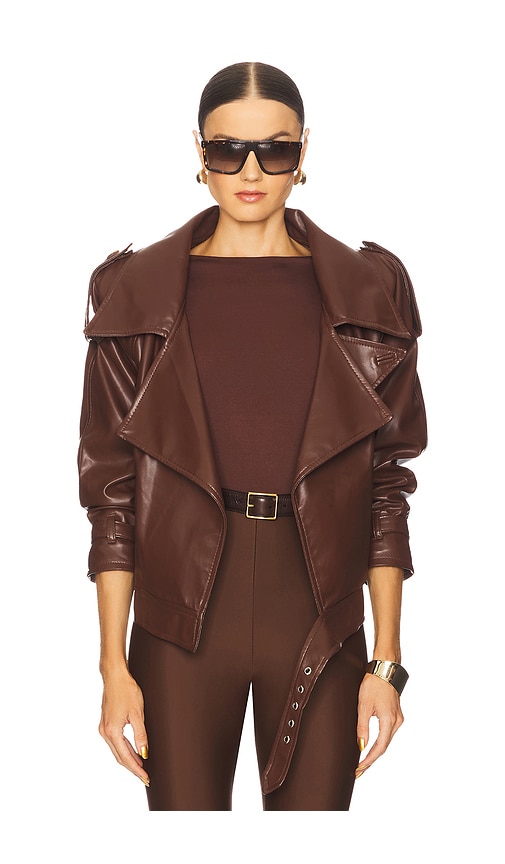 Mariandree Gaitan Giorgia Jacket in Chocolate.  XS. Also in L