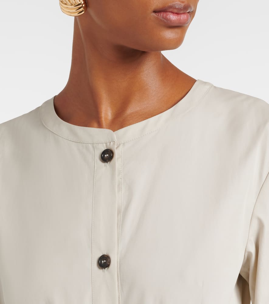 Giorno belted cotton shirt dress