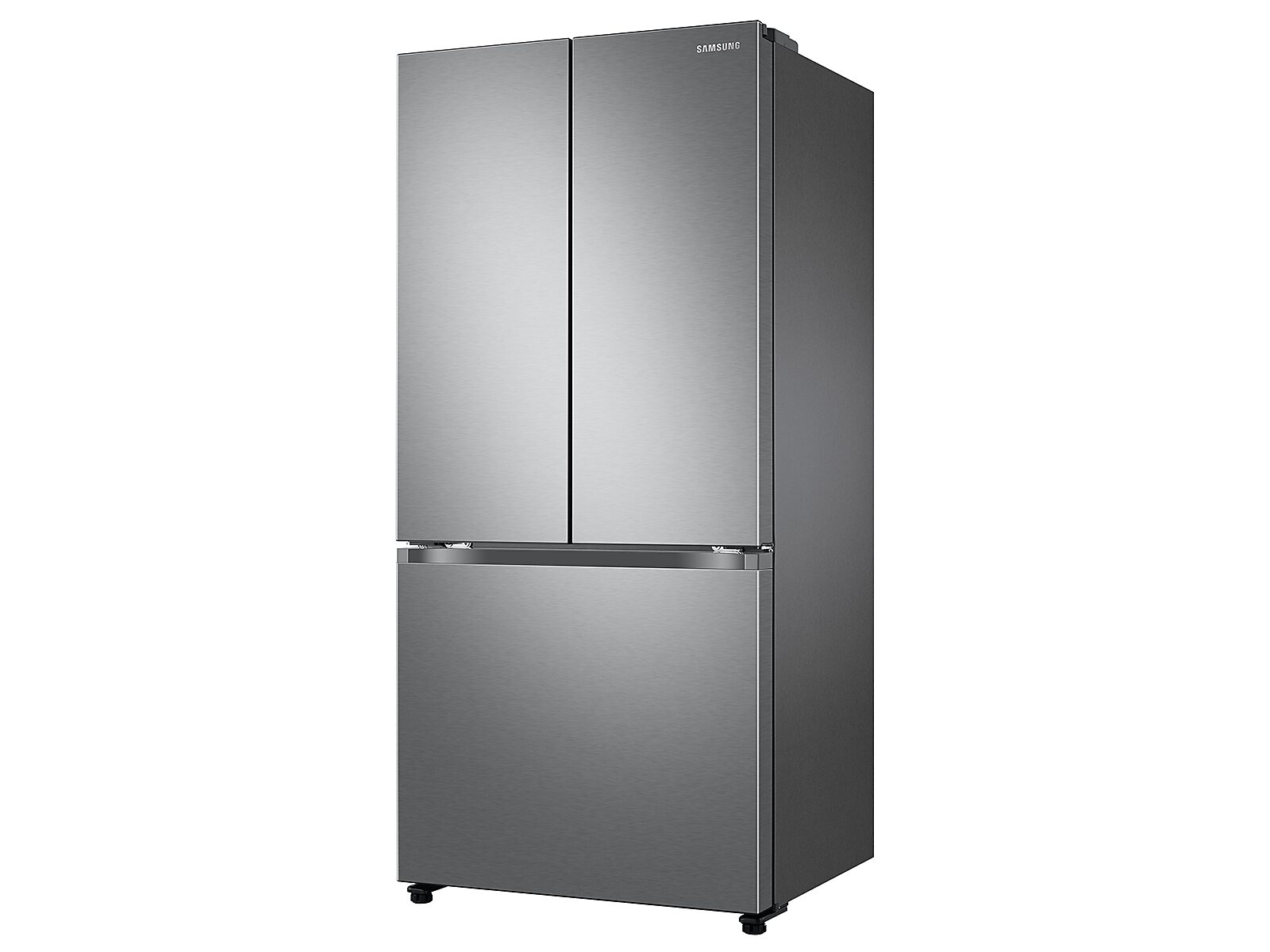 18 cu. ft. Smart Counter Depth 3-Door French Door Refrigerator in Silver(RF18A5101SR/AA)
