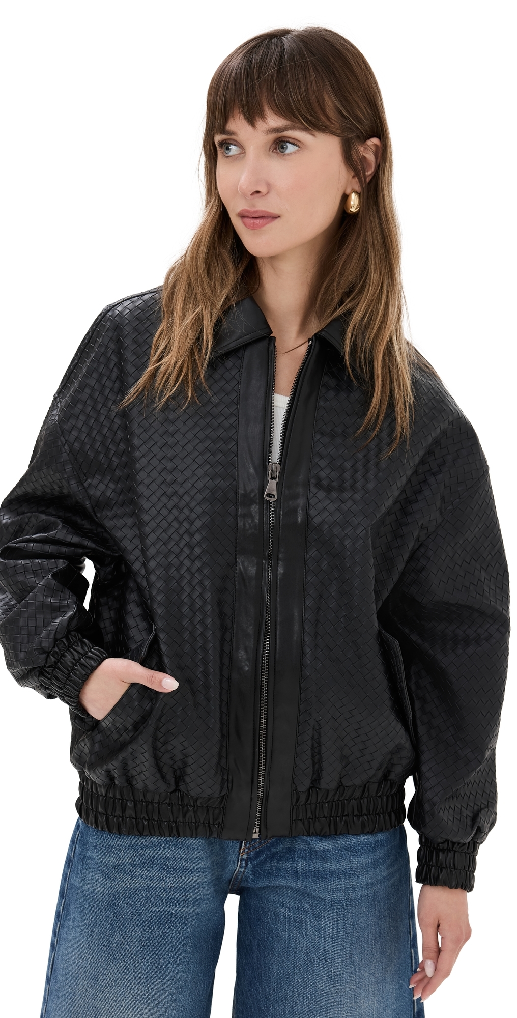 Kenny Woven Bomber Jacket ONYX