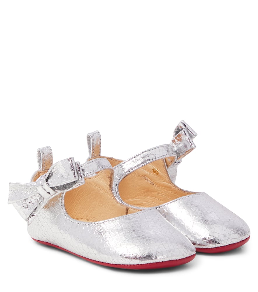 Christian Louboutin Kids Baby Lou Babe leather Mary Jane flats